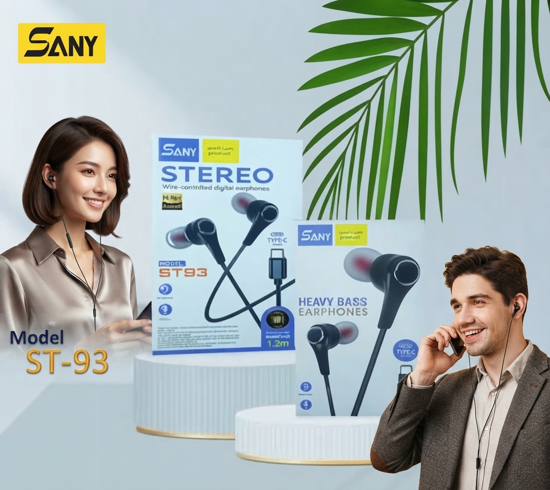 Sani Heavy Bass Earphones ST93 Type-C